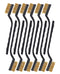 Brass Wire Brush Rust Remover, Small Brass Brush for Cleaning and Paint Stripping (Brass, 12.00)