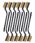 Brass Wire Brush Rust Remover, Small Brass Brush for Cleaning and Paint Stripping (Brass, 12.00)