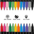 Dabo&Shobo Wet Erase Markers, 24-Count Smudge-Free Fine Tip, Erases With Water for Office, School, Home