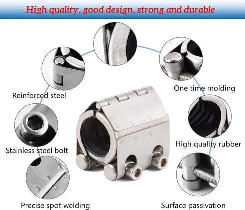 Pipe Repair Clamp for 11/4inch OD (32mm-35mm), Emergency Leak Sealer for Copper, Plastic, Galvanized Pipes