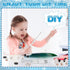 Beadable Pens Bulk - Winter Bead Pens with Snowmen Wooden Beads, Black Ink Pen for Christmas Kids School Supplies
