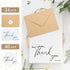 Joyberg Thank You Cards with Envelopes, 34 Pack, 4x6 Inch White Thank You Envelopes for Weddings, Graduations, Funerals