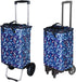 Bornfornice Insulated Replacement Bag for Grocery Cart/Shopping Cart, for Trolley Cart frame, (Blue Pattern)