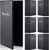 CHENGU 20 Packs Restaurant Check Presenters Guest Check Card Holder Black with Gold