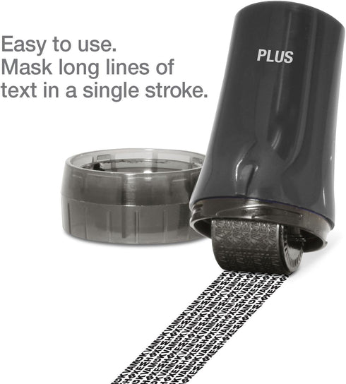 Guard Your ID Advanced 2.0 Rollers, Identity Theft Address Eraser and Security Prevention, Regular 3-Pack, Black