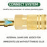 Yolass 1/4” NPT Air Hose Fittings, 10 Quick-link Air Hoses with 1/4" Brass Couplers for Professional Use