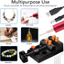YASPIT Electric Resin Drill Set, 210 PCS Pin Vise for Jewelry Casting, Anti-Skid Drill Press Vise for DIY Keychains
