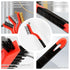 Wire Brush Set, 3 Pcs Stainless Steel/Brass/Nylon for Cleaning with Curved Handle Grip for Rust Removal