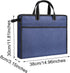 Enyuwlcm Oxford Zippered Document Bag with Handle, File Tote Bag Pouch for Carrying Paper Files Books, 1 Pack (H-Blue)