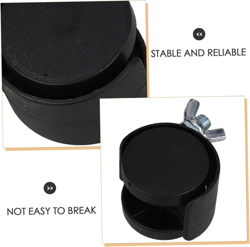 8mm Alipis Heavy Duty Heater Casters Swivel Caster Wheels for Rolling Cart for Refrigerator