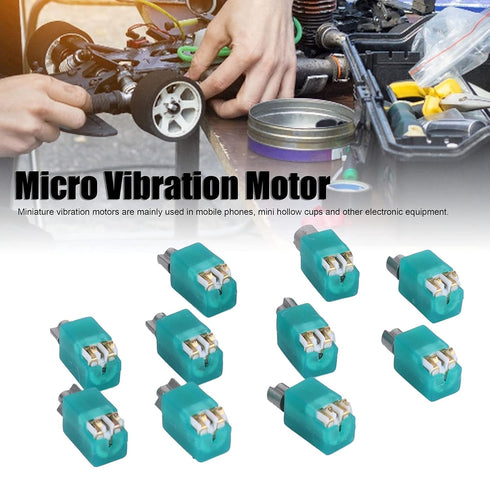 Micro Vibration Motor, Mini Electric Motors Low Noise 5400RPM Vibrating Machinery Parts ABS Shell 4x8mm for DIY Toys for Electronic Equipment