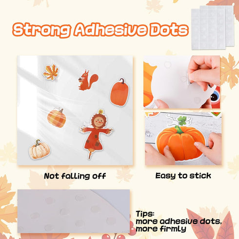 Fall Pumpkin Patch Bulletin Board Decoration - Back to School Decor with Autumn Leaves & Pumpkins