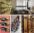 1/2" 4-Way 10-Pack 4 Decoration(10, 1/2") Black Cross Fitting Connector, Home TZH Cast Malleable Iron Way Corner Pipe