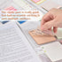 BAYTORY 1300 Sheets Pastel Transparent Sticky Notes, Clear Waterproof 3 x 3 inch Memo Pad, Self-Adhesive Index Tabs