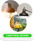 2pcs Lurrose Lamp Finial Lamp Cap Knob Lamp Shade Lamp Decoration for Table Floor Lamps (Black) Small Lamp Shade
