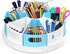 MeCids 360° Rotating Desk Organizers - Homeschool Office Storage Art Supplies Caddy, 12" Lazy Susan Style with