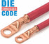 8, 6, 4, 2, 1, 1/0 iCrimp Battery Cable Lug Crimping Tool for AWG Heavy Duty Wire Lugs, Battery Terminal, Copper Lugs