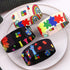 Nanafast Autism Awareness Bracelet - Colorful Elastic Wristband for Women & Men