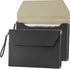 VANRA Expanding File Folder Organizer, PU Leather Document Holder, File Pocket Envelope Bag, A4 Letter Size, Black