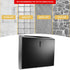 NUOBESTY Bathroom Tissue Holder Stainless Steel Wall-Mounted Paper Towel Dispenser with Anti-Splash Design Square Shape