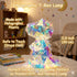 Aladdinas LED Dinosaur T-Rex Night Light, Holographic Iridescent Design, Nursery Decor Display Box with Ribbon (T-REX