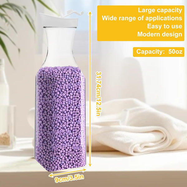 Dispenser,50oz Storage,3 Pack Laundry Detergent Powder Laundry Detergent Container,Fabric Softener Dispenser Laundry