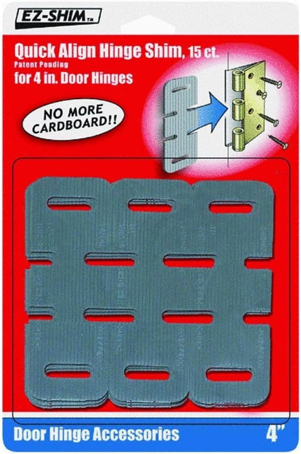 EZ-Shim Hinge Shim, 4" (15 Pack), HS400BP