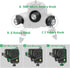 Huepar Laser Level Adapter, Metal 360-Degree Rotating Base for Laser Level Tripod Connector