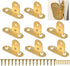 Heavy Duty Corner Braces, 8Pcs Right Angle Brass Bracket Fastener T-Shaped Brackets