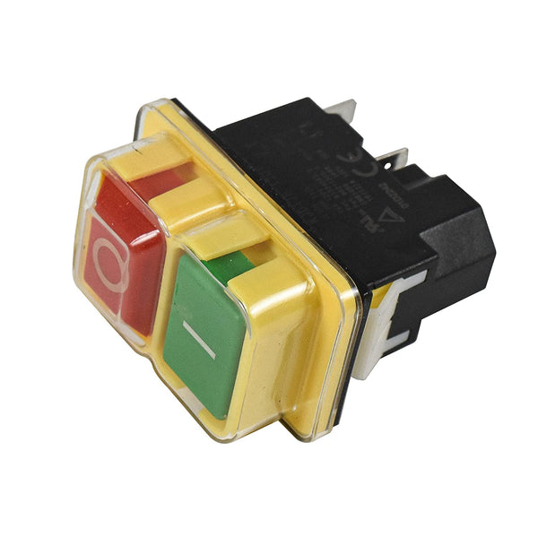 HQRP On-Off Electromagnetic Switch 4-Pin for KEDU KJD17B Electric Power Tool, UL Listed