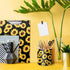 WAVEYU Cute Floral Pattern Pen Holder, Durable Ceramic Pencil Cup for Desk, Makeup Brush Organizer for Girls Women,