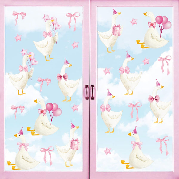 Goose Wall Stickers Watercolor Geese Wall Decals Goose Birthday Decorations Peel and