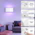 Hirzsjoy 16 Dimmable 6000mAh Battery Operated Wall Sconce, Wireless Wall Lights with Remote, Colors Wall Sconces LED
