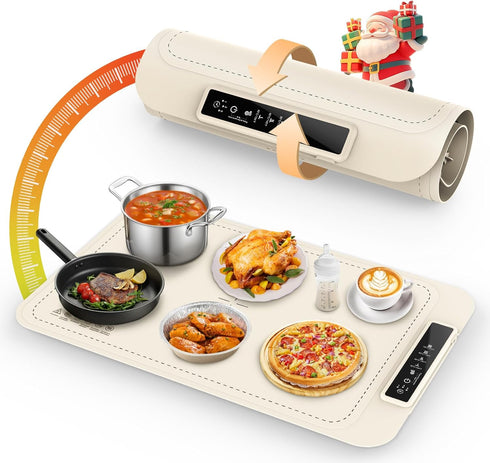 Warming Mat for Food - Electric Silicone Food Warming Tray for Buffet,