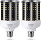 2 Pack LED Corn Light Bulb, 280W Equivalent, Cool Bright Daylight White, 40W 6500K, E26/E27 Medium Base
