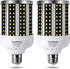2 Pack LED Corn Light Bulb, 280W Equivalent, Cool Bright Daylight White, 40W 6500K, E26/E27 Medium Base
