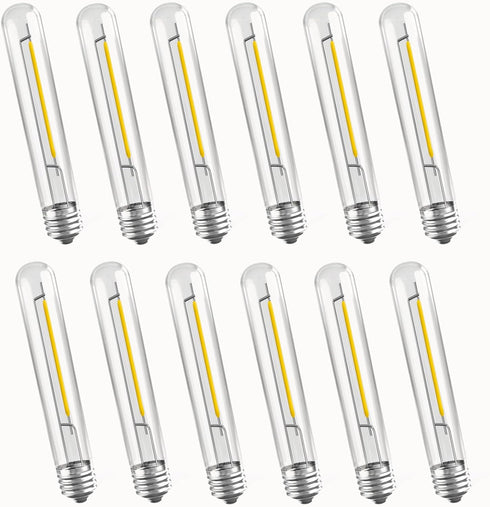 12 Pack LED Replacement Bulbs E12, T13 LED Light Bulbs for Outdoor