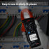 MESTEK Digital Clamp Meter Multimeter 6000 Counts Voltage Tester, Measures 600A AC/DC Current, Voltage, Temperature