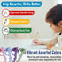 6 Pack 5-Finger NEW! Five Finger Pencil Grip Pencil Grips for Kids Handwriting, Silicone Pencil Holders, Comfortable