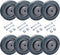8 Pack 5" Shopping Cart Replacement Wheels Kit | Silent Supermarket Casters