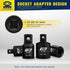 4 Piece Impact Socket Adapter Set, 1/4" 3/8" 1/2" SAE Drive Adapter Set, Square Reducer Conversion Set for Impact Wrench