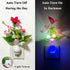 1W Plug-in Night Light with Auto Light Sensor, RGB LED Mushroom Night Light Wall Based Flower Lamp Energy Efficient