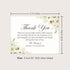 5.5x4.25" Sympathy Thank You Cards with White Daisies, Funeral Thank You Cards, Personalized Bereavement Notes