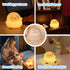 50H/12H 30-Min Dimmable Penguin Silicone Night Light, Long Battery Life Touch Lamp with Auto-Off Timer, Soft Glow