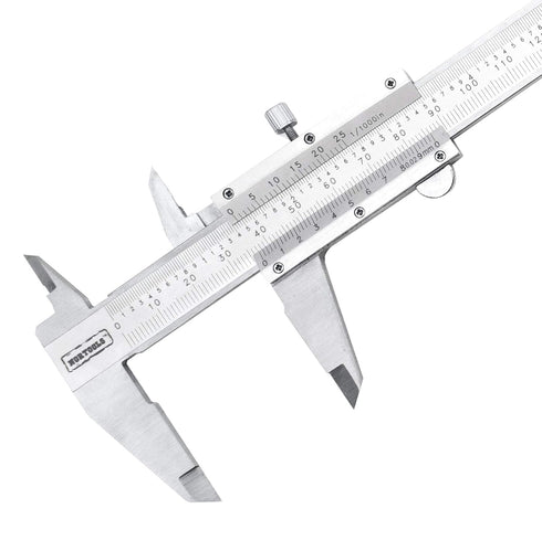 NORTOOLS Professional Vernier Caliper, Stainless Steel for Inside, Outside, Depth and Step Measurements, 6 Inch