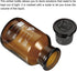 PATIKIL 250mL Reagent Media Bottle, 1Pcs Round 3.3 Borosilicate Glass Graduated Storage Bottle