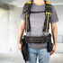 3 Inch Padded Tool Belt, Heavy Duty Work Tool Belt for Comfort and Support (Yellow and Black)