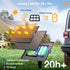 102FT(96FT+6) 34 Dimmable Bulbs addlon Solar String Lights Outdoor Waterproof with USB Port & Remote Control Solar
