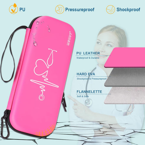 15 MEUUT pcs Stethoscope Case Kits, Perfect Nurse Gift First Aid Kit with Stethoscope Case, Penlights, Bandage Wraps