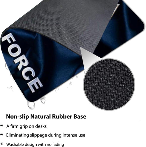 US Air Force Personalized Custom Gaming Mousepad, Rectangle Navy Blue Mouse Pad Office Accessory and Gift